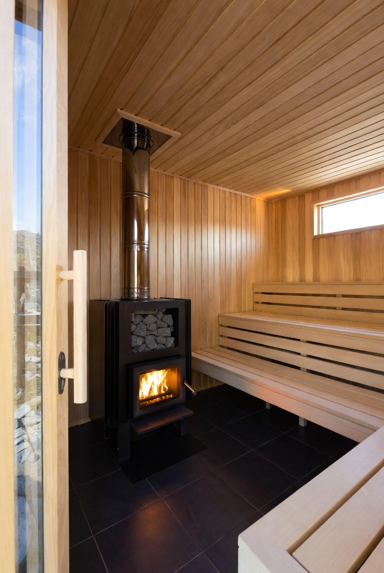 Modern sauna interior