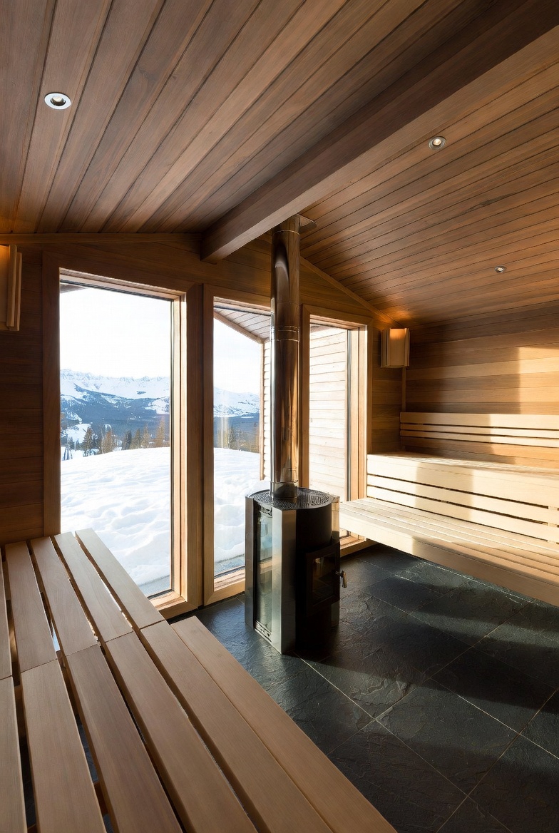 Modern Cliff Sauna