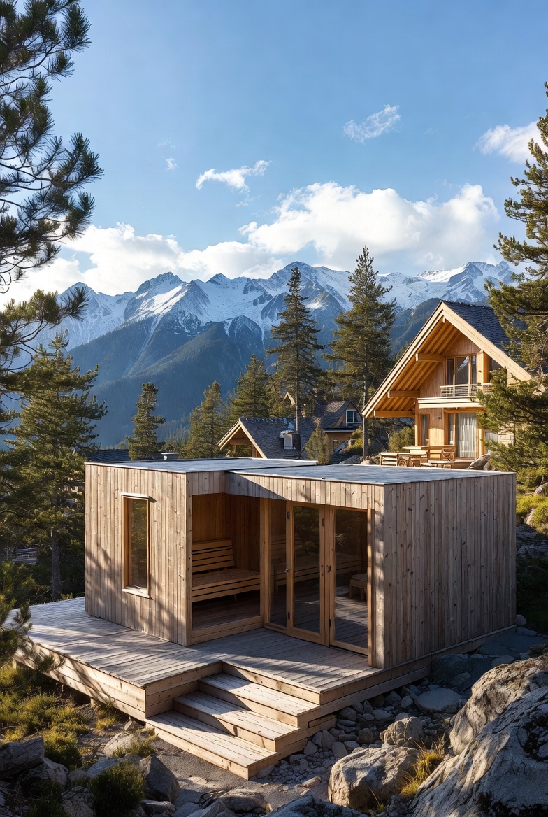 Mountain Modern Sauna